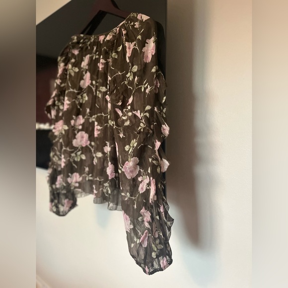 $295 Ulla Johnson Floral 100% silk Azalea Blouse - Picture 8 of 10